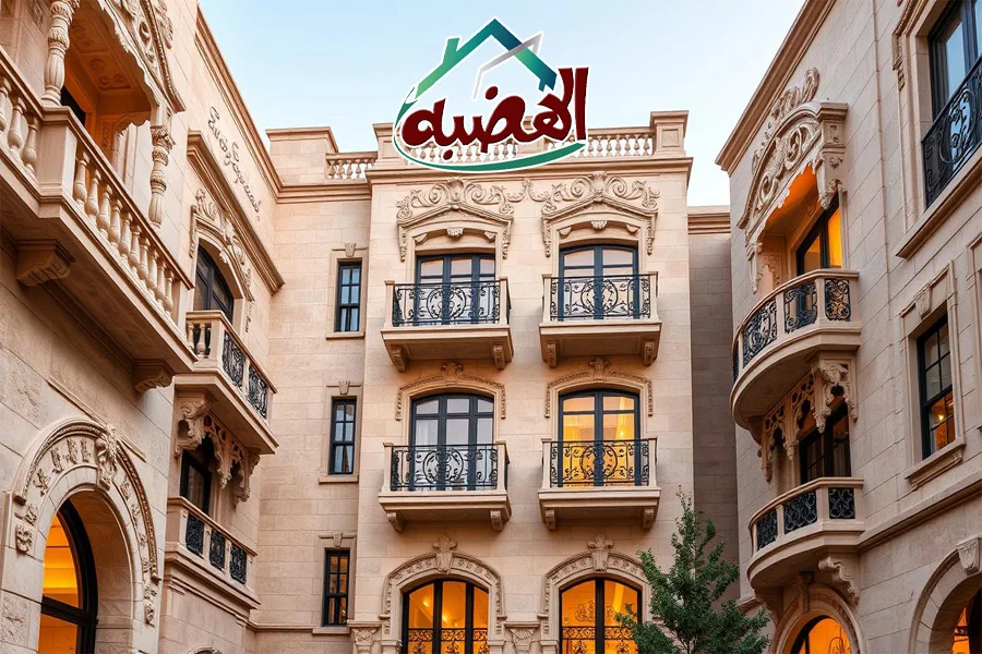 ديكورات حجر هاشمي نحت بلكونات