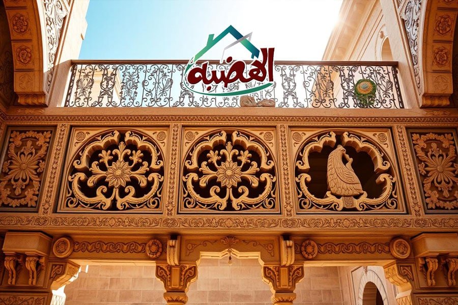 ديكورات حجر هاشمي نحت بلكونات