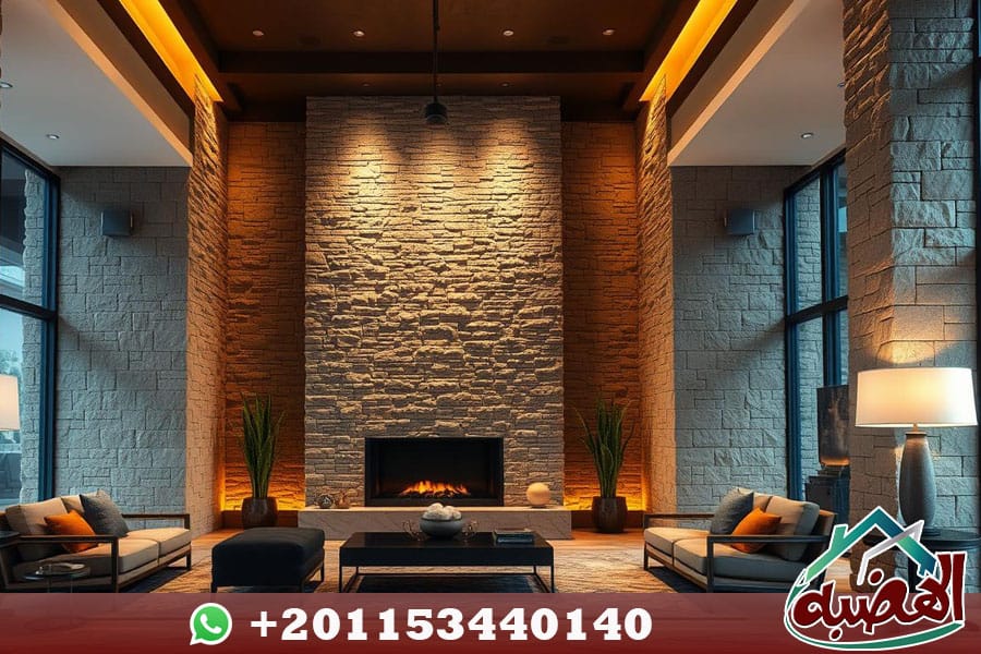 ديكورات حجر داخلي للمنازل