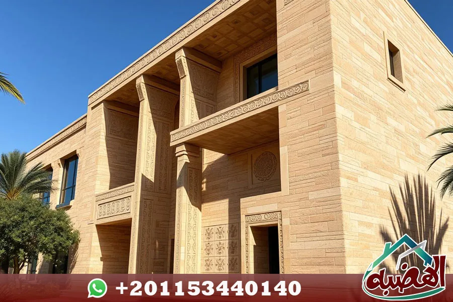 تشطيب واجهات حجر هاشمي في مصر